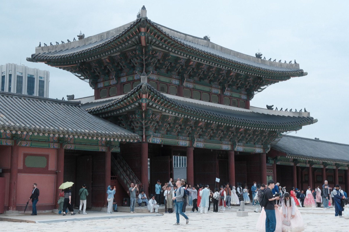 Hanbok Kleidung in Gyeongbokgung