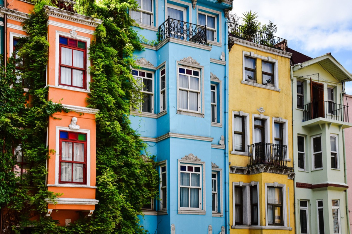 colorful buildings of Hongdae showing its vibrant culture