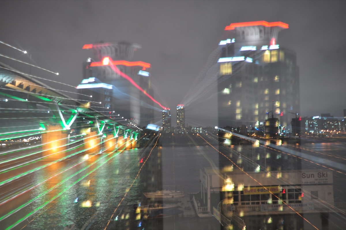 Cidade de Seul à noite