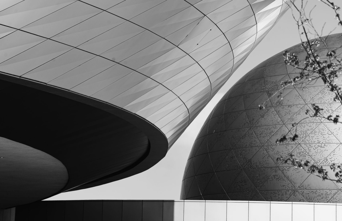 Vue extérieure de l'KSPO Dome