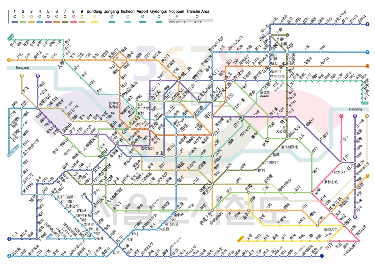 Seoul subway map