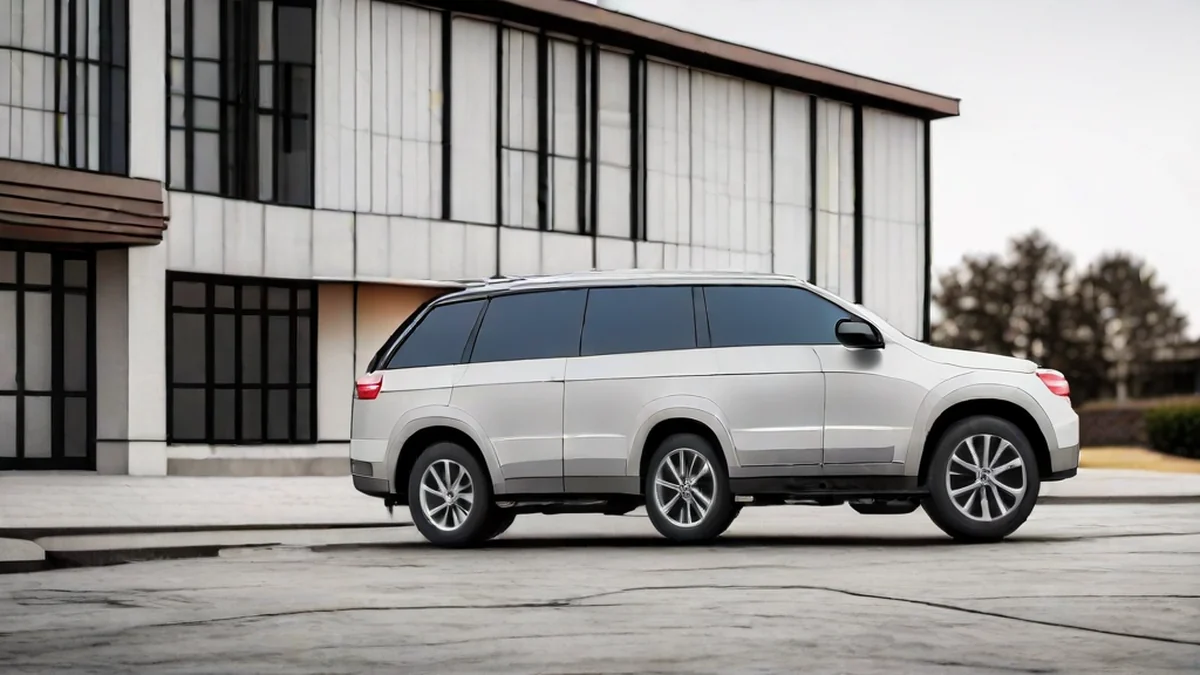 Grand SUV électrique à 7 places avec un design moderne et des technologies avancées.