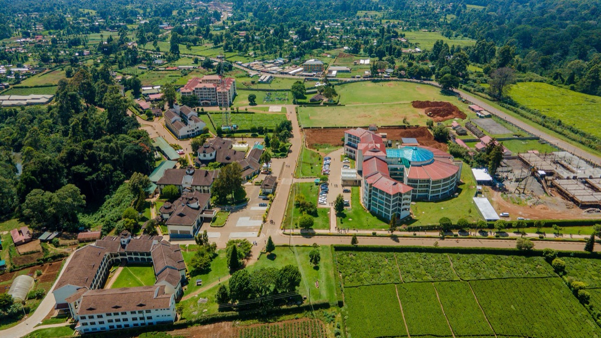 Área do câmpus universitário em Noonyang, Seul