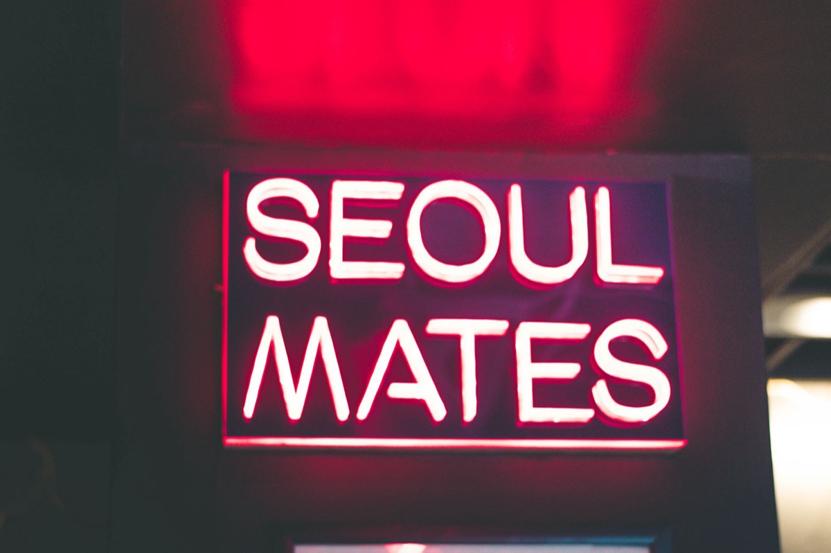 Seongsu-dong pop-up store sign