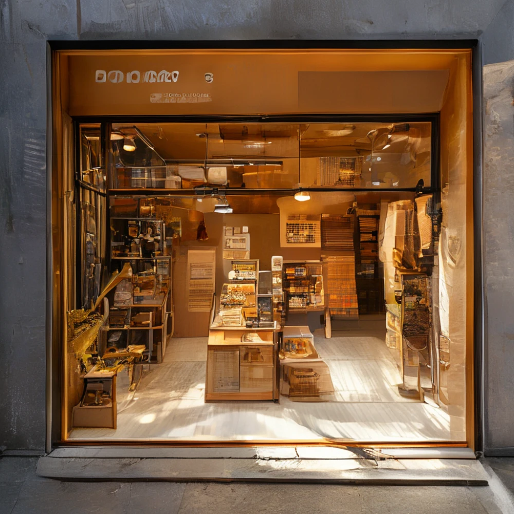 Janela de loja de pop-up na Noite da Seonghodong