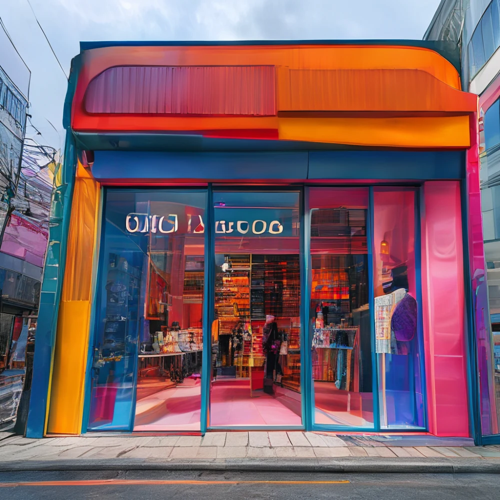 seoul fashion pop-up store exterior