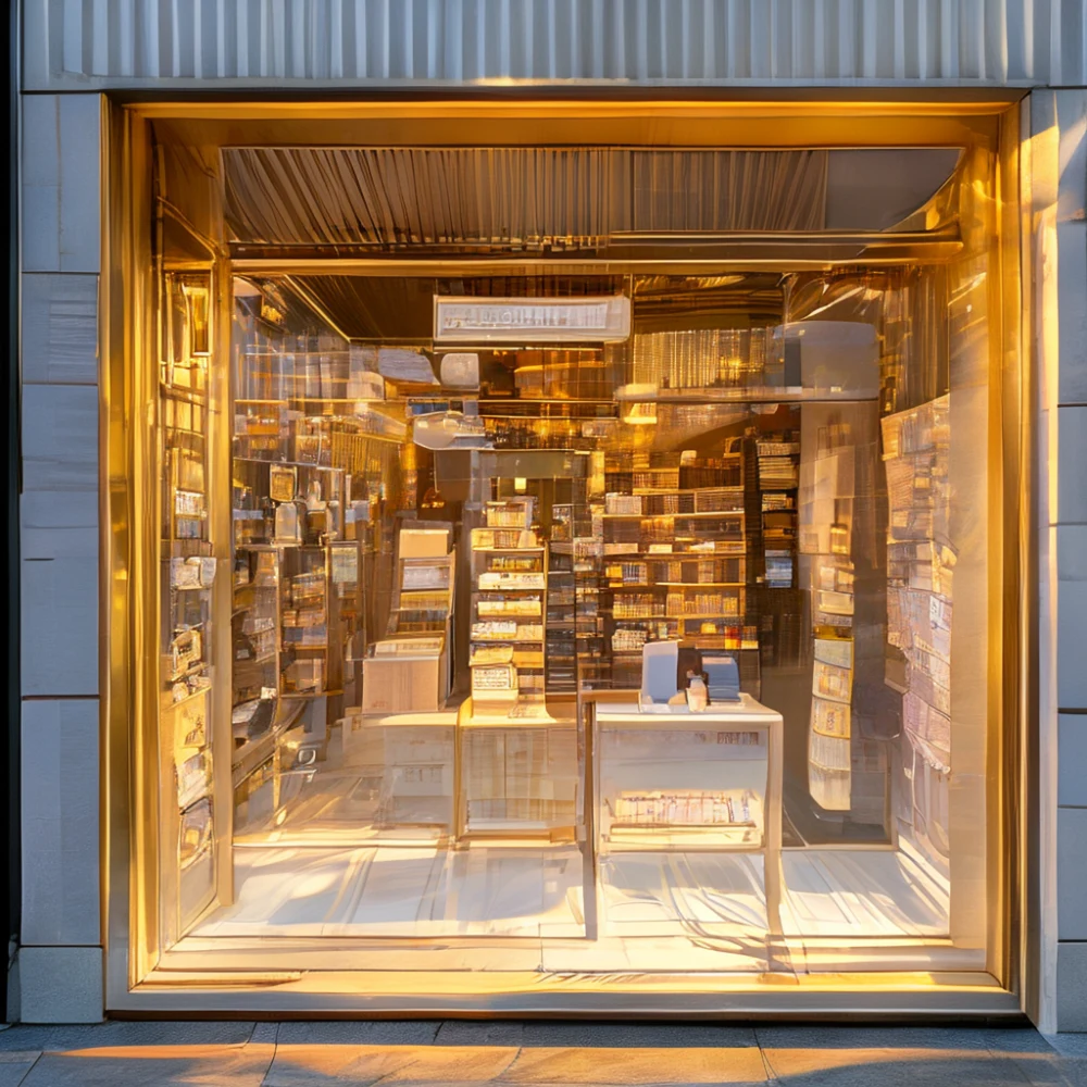 Seoul pop-up store window display