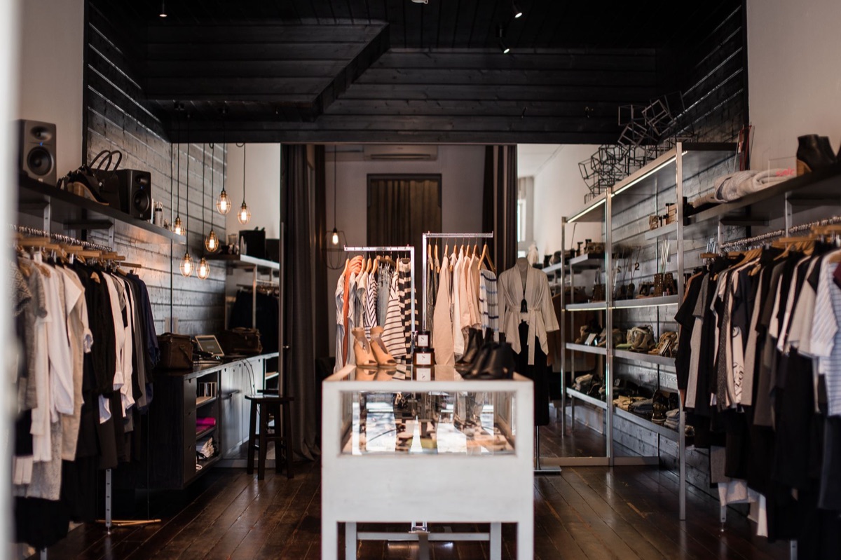 Seoul fashion boutique interior